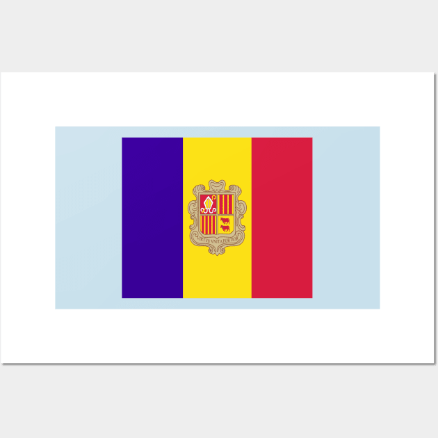 Andorra flag Wall Art by flag for all